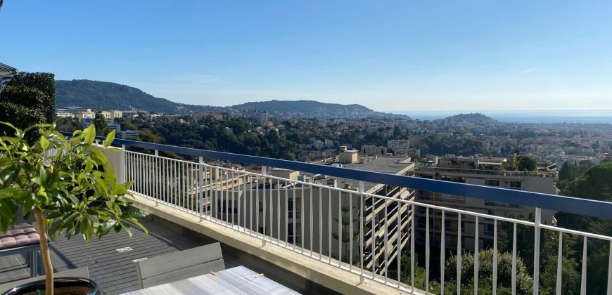Nice – Nice Nord / Chambrun / Gairaut – 5P – Dernier étage – Vue Mer