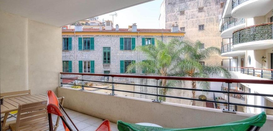 Nice – Carré d’Or – 3P – Terrasse & Balcon – Traversant Nord / Sud