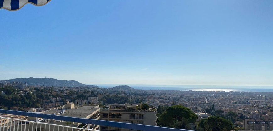 Nice – Nice Nord / Chambrun / Gairaut – 5P – Dernier étage – Vue Mer
