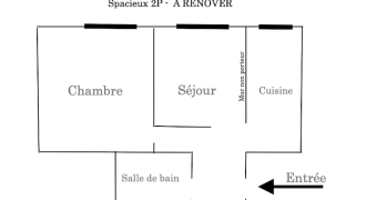 NICE – Libération/Gare du Sud – Rue TORRINI – 2P –  RENOVATION EN COURS- Affaire