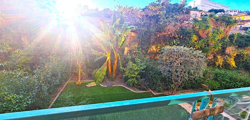 MENTON – Proche Centre – Bas BORRIGO – 2P – Terrasse de 30m2 – Parking privé
