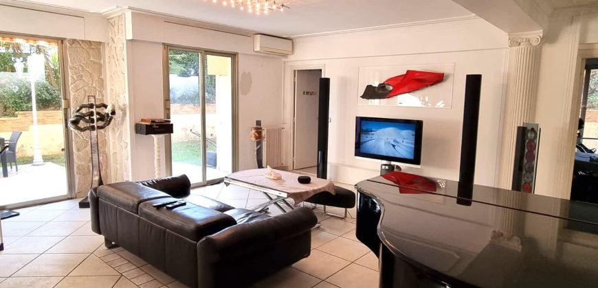 3 PIÈCES – NICE CIMIEZ – REZ DE JARDIN 130 M2 – GARAGE FERMÉ – CAVE – PROCHE COMMANDANT GEROME