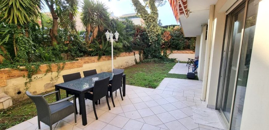3 PIÈCES – NICE CIMIEZ – REZ DE JARDIN 130 M2 – GARAGE FERMÉ – CAVE – PROCHE COMMANDANT GEROME