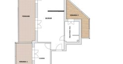 DERNIER ETAGE NICE, bas bd Madeleine Magnan , grand studio/F1, ascenseur, terrasse, vue dégagée, cave.