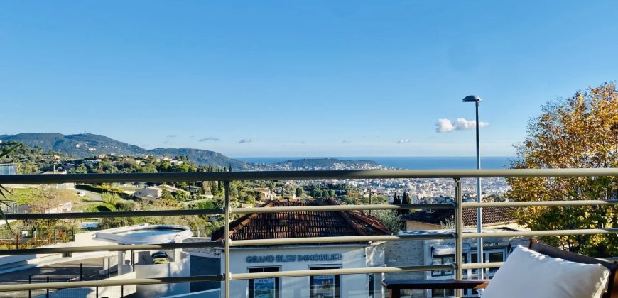 Nice Pessicart – 3P en parfait état, terrasse, garage, VUE VILLE et MER