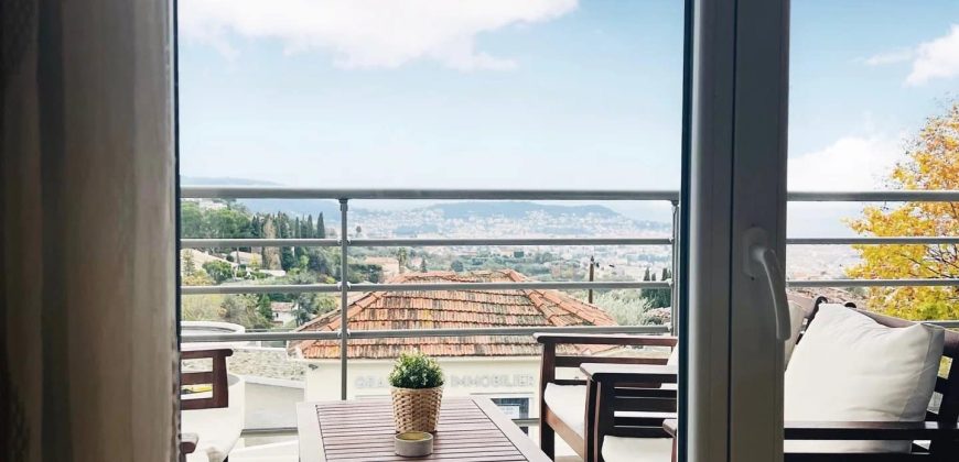 Nice Pessicart – 3P en parfait état, terrasse, garage, VUE VILLE et MER