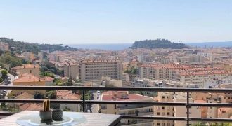 NICE – 2P, Vue mer avec Parking – Grand Corniche