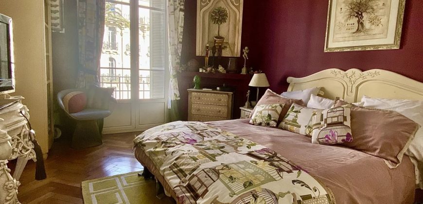 Nice Cimiez – Spacieux bourgeois 4p rénové -157m2- vue Mer – SUD