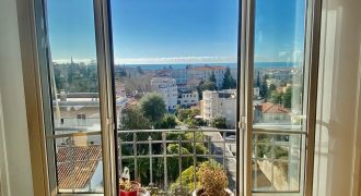 Nice Cimiez – Spacieux bourgeois 4p rénové -157m2- vue Mer – SUD
