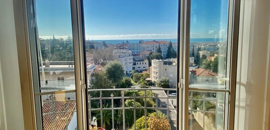 Nice Cimiez – Spacieux bourgeois 4p rénové -157m2- vue Mer – SUD