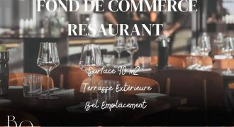 VENTE FONDS DE COMMERCE – RESTAURANT avec Appartement 3 p et Possibilité de SNACK Indépendant