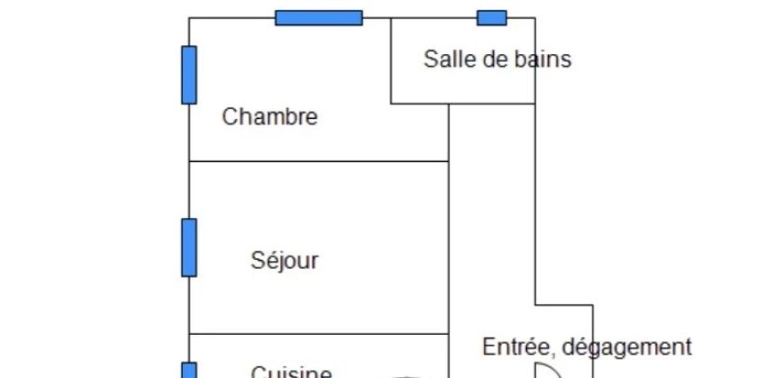 NICE CENTRE LIBERATION – Grand 2P de 50m2 au calme, cave, investissement