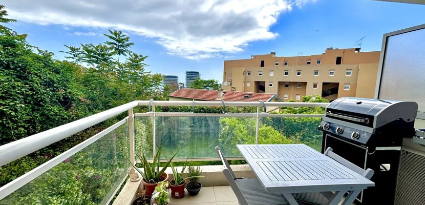Beausoleil – 3P avec vue mer, garage et cave