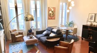 NICE – Wilson/Hôtel des Postes , Superbe 3p rénové de 70m2, dernier étage