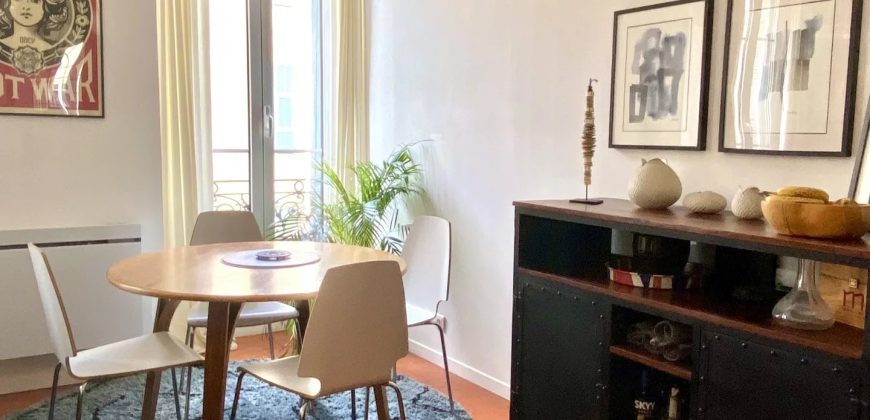 NICE – Wilson/Hôtel des Postes , Superbe 3p rénové de 70m2, dernier étage