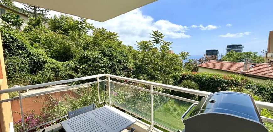 Beausoleil – 3P avec vue mer, garage et cave