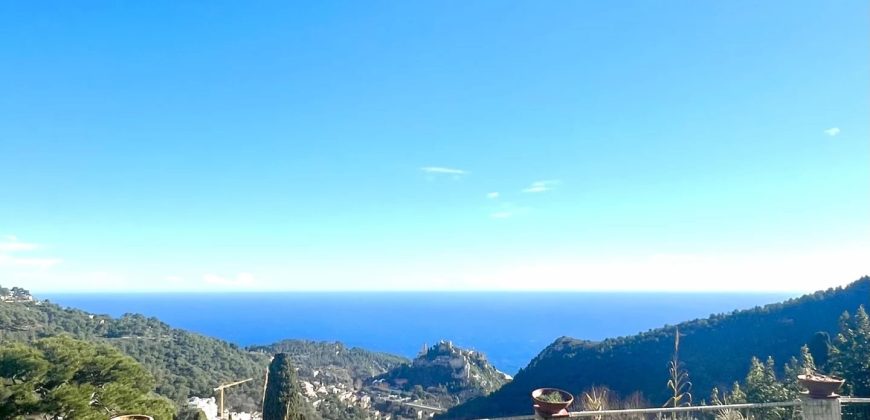 Eze vue Mer, Maison 6p 140m2  à Rénover expo Sud
