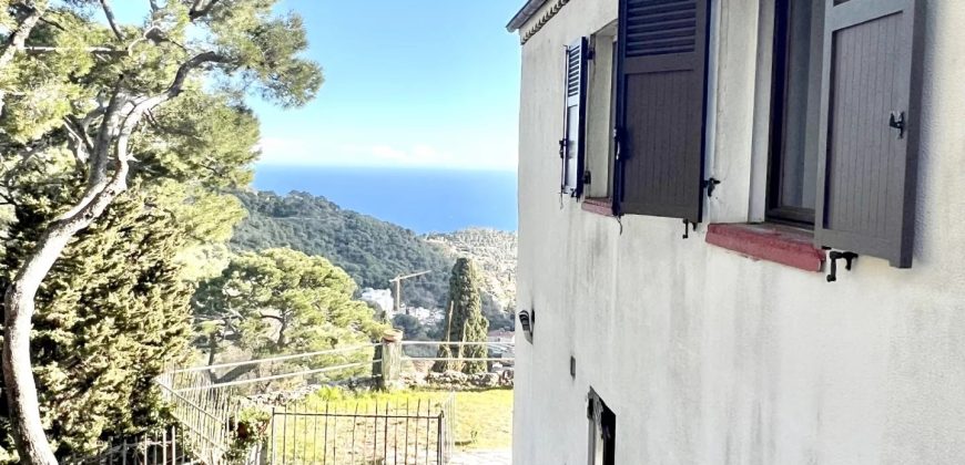 Eze vue Mer, Maison 6p 140m2  à Rénover expo Sud