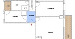 Appartement 4/5 Pièces – superficie de 80 m2 – Haut Borrigo, Quartier du Suillet – Balcon – Etage élevé – Parking