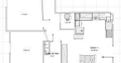 Appartement 3 p 48 m2 Nice Saint Roch terrasse 16 m2