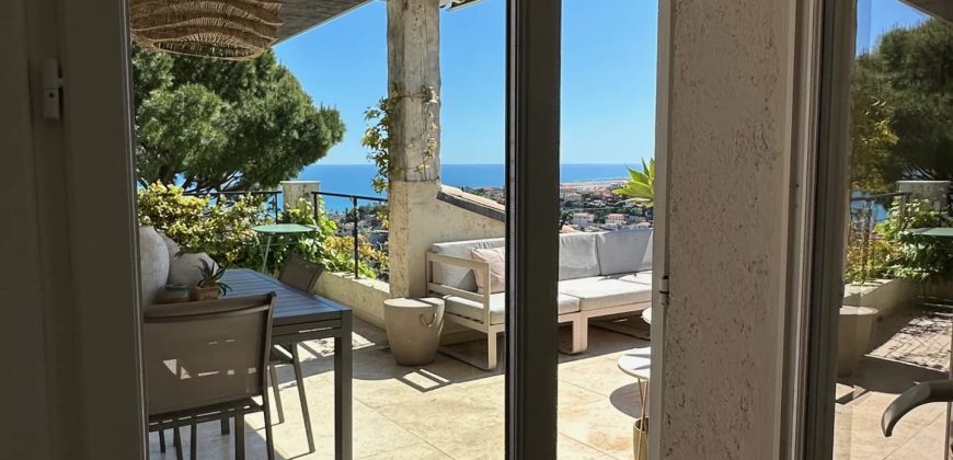 SOUS OPFFRE – Villa 6P parc Estienne d’Orves, vue mer, dépendance, piscine SUD OUEST
