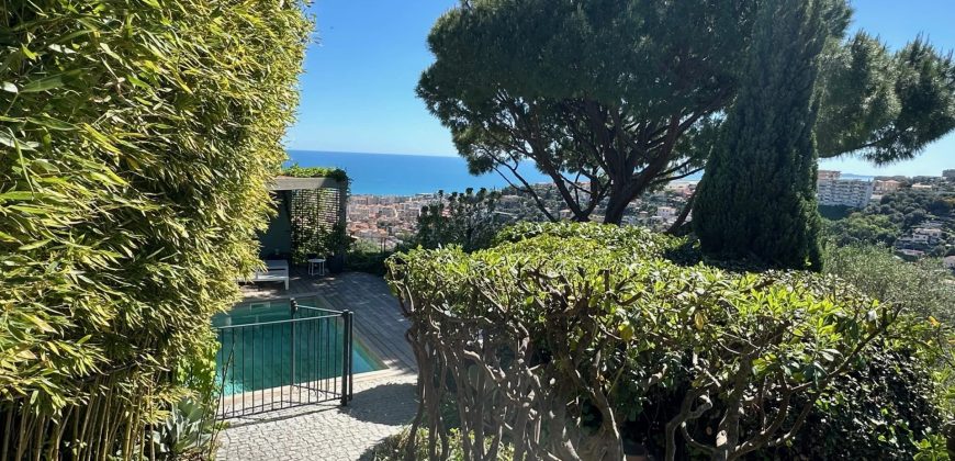 SOUS OPFFRE – Villa 6P parc Estienne d’Orves, vue mer, dépendance, piscine SUD OUEST