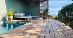 SOUS OPFFRE – Villa 6P parc Estienne d’Orves, vue mer, dépendance, piscine SUD OUEST