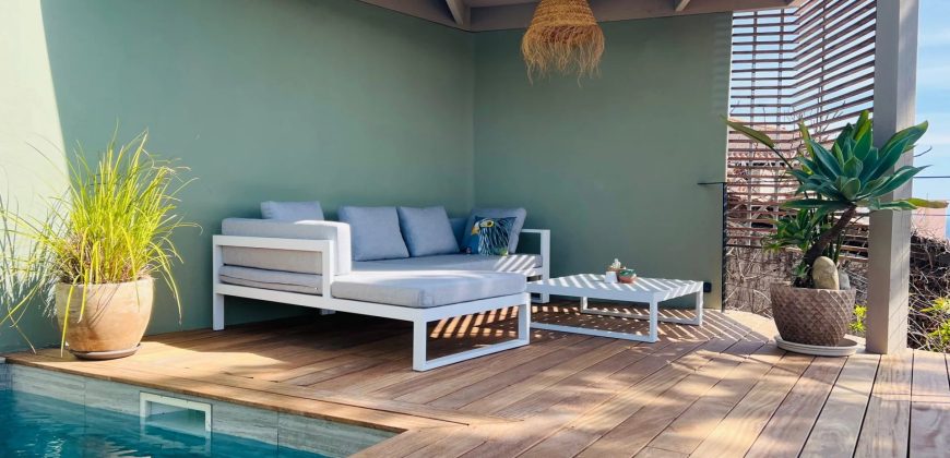 SOUS OPFFRE – Villa 6P parc Estienne d’Orves, vue mer, dépendance, piscine SUD OUEST