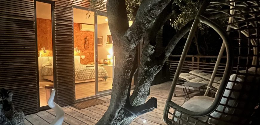 SOUS OPFFRE – Villa 6P parc Estienne d’Orves, vue mer, dépendance, piscine SUD OUEST