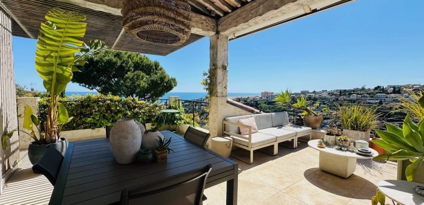 SOUS OPFFRE – Villa 6P parc Estienne d’Orves, vue mer, dépendance, piscine SUD OUEST