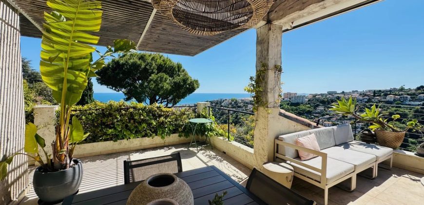 SOUS OPFFRE – Villa 6P parc Estienne d’Orves, vue mer, dépendance, piscine SUD OUEST