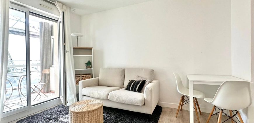 Nice Riquier 2p 25m2 meublé avec terrasse