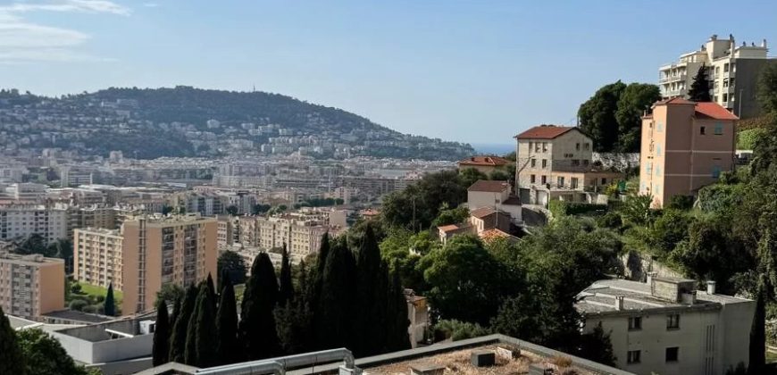 Nice Cimiez – Spacieux bourgeois 4p rénové -157m2- vue Mer – SUD
