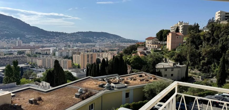 Nice Cimiez – Spacieux bourgeois 4p rénové -157m2- vue Mer – SUD