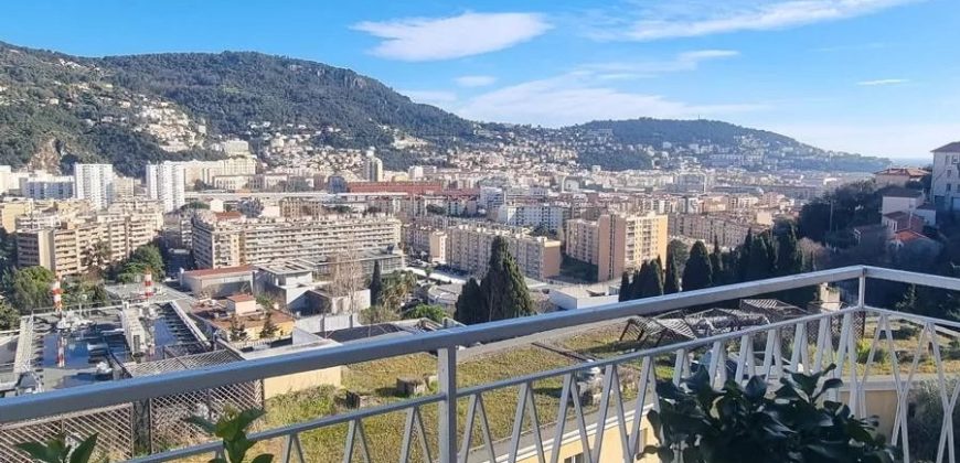 Nice Cimiez – Spacieux bourgeois 4p rénové -157m2- vue Mer – SUD