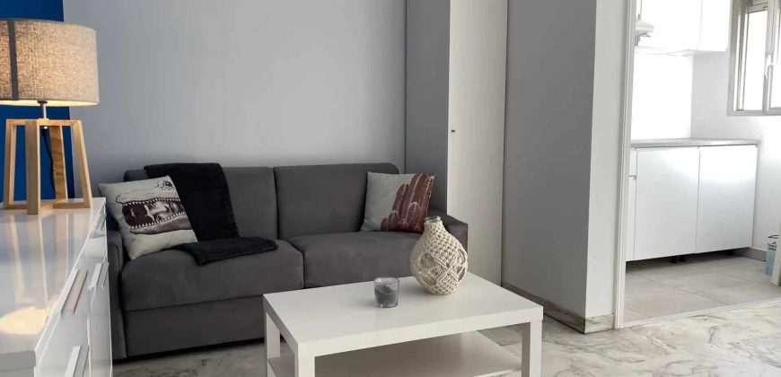 Cannes, bas BD Carnot, au calme, Grand studio meublé 30m2 avec terrasse, Très bon état, cave, expo OUEST