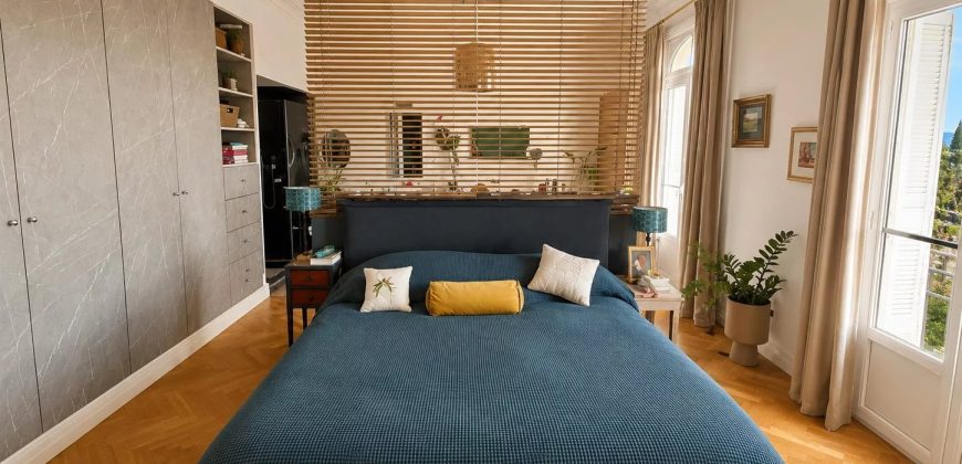 Nice Cimiez – Spacieux bourgeois 4p rénové -157m2- vue Mer – SUD