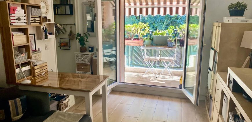 Nice Nord chambrun – Dernier étage Grand Studio F1 avec terrasse – parking